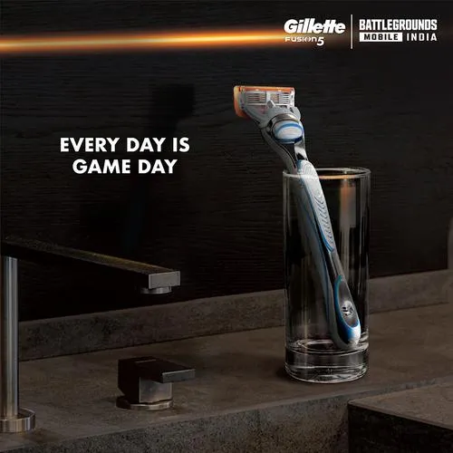 Gillette Fusion 5 Men’s Razor With Battlegrounds Mobile India Handle For Shaving 1 Piece view 4