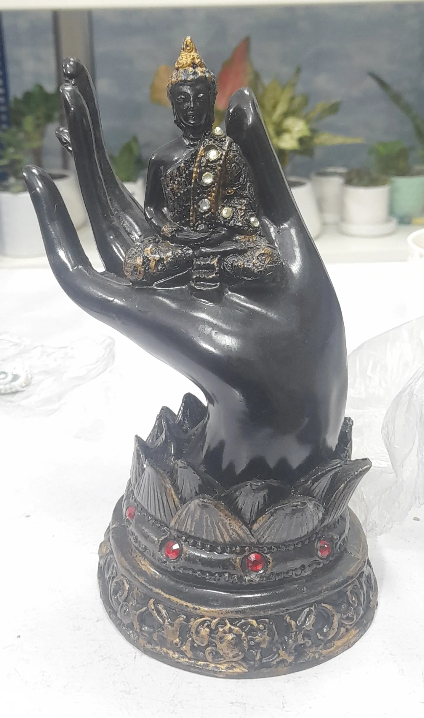 Buddha Hand Sculpture 8"H & 4"W view 2