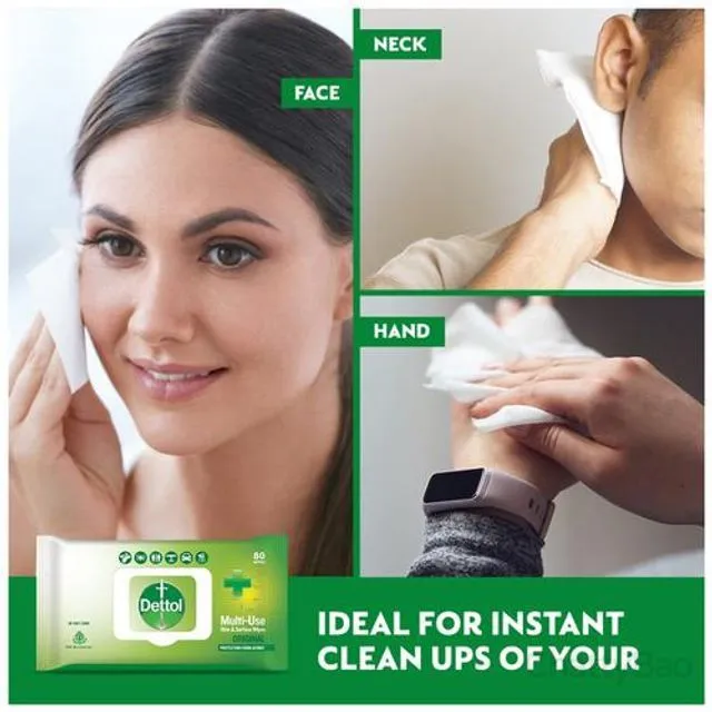 Dettol Sanitizer Wet Wipes - Original 40 Pieces view 4