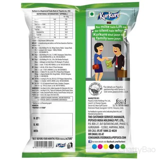 Kurkure Namkeen Green Chutney Style 36 g view 2