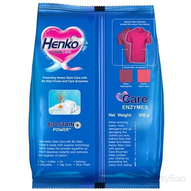 Henko Detergent Powder - Stain Care 500 g view 2