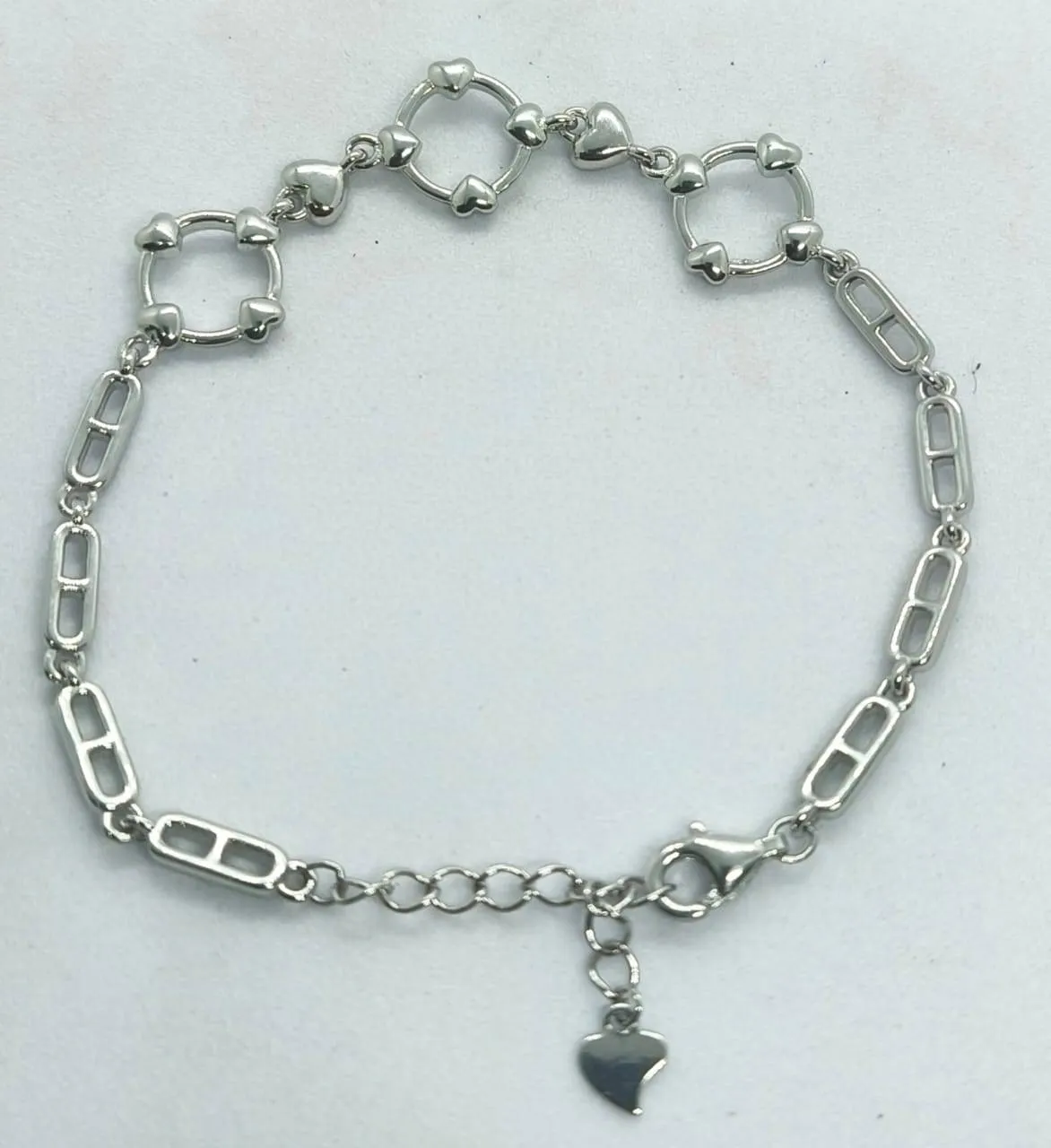 Silver Geometric Bracelet (AVSBR-034) view 4