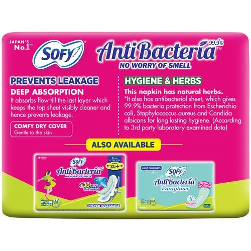 Sofy Anti-Bacteria Sanitary Pad - XL 14 Pads view 2