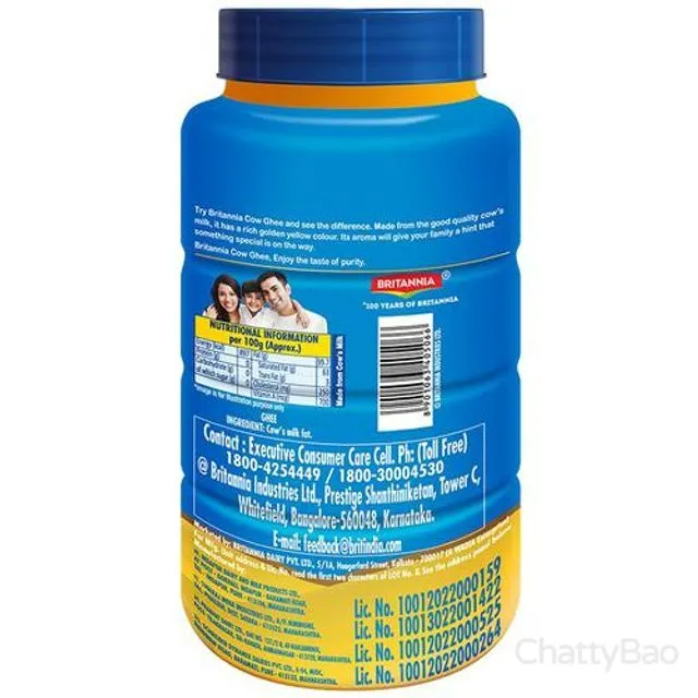 Britannia Pure Cow Ghee Jar 500 ml view 2
