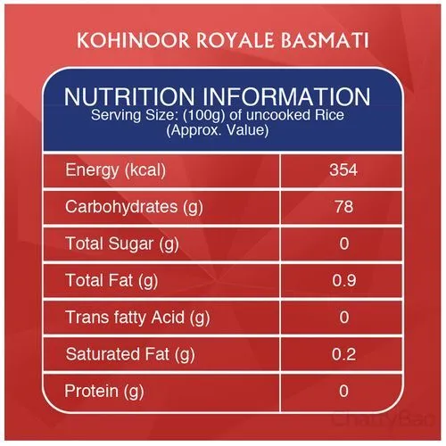 Kohinoor Authentic Royale Biryani Basmati Rice 1 Kg view 3