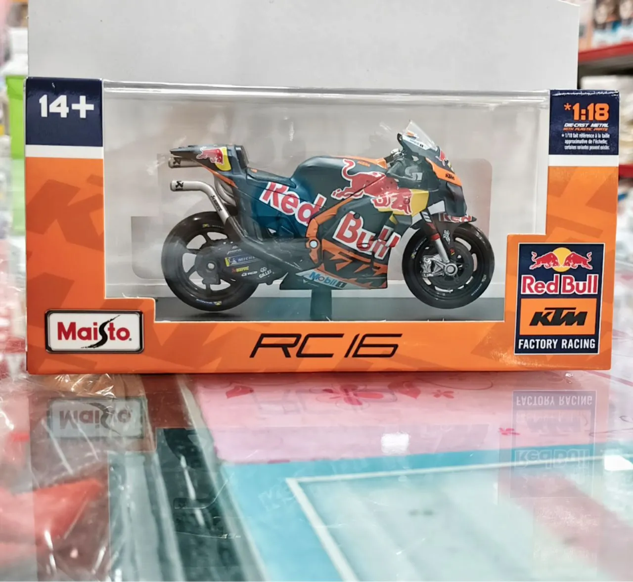 Maisto Red Bull KTM RC16 Model Motorcycle view 2