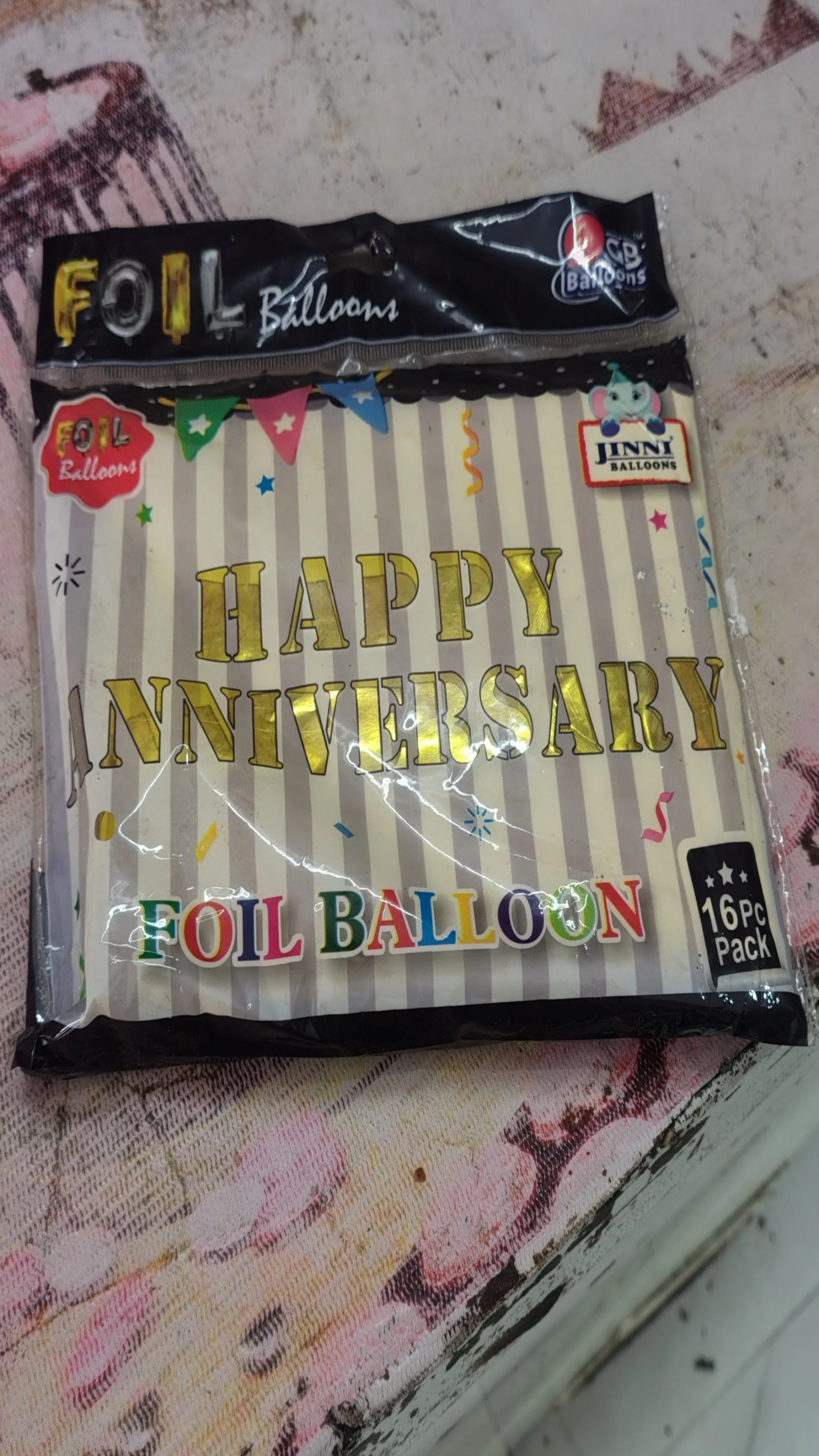 Happy Anniversary Foil Balloon view 2