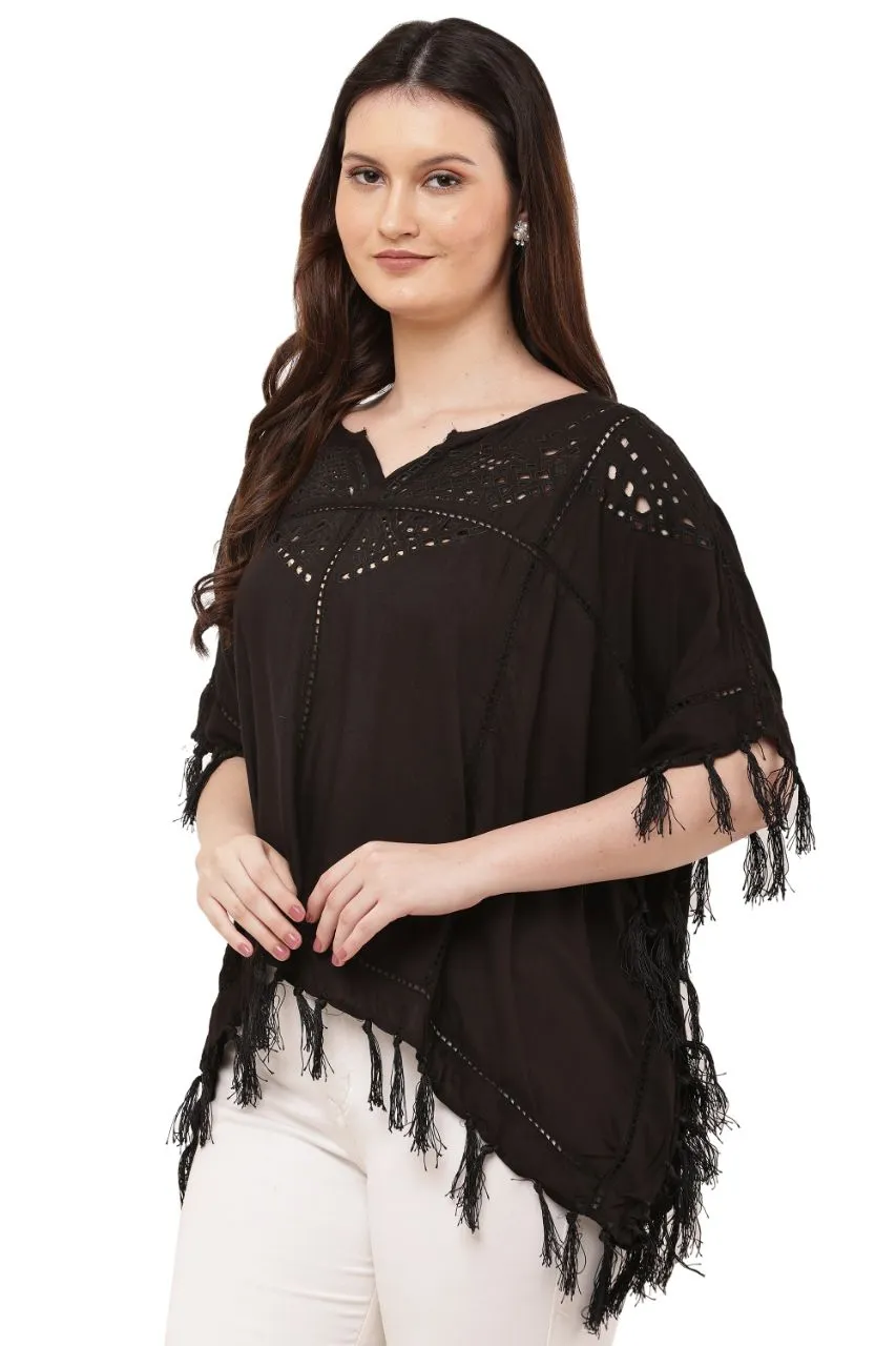 Fringed Short Kaftan view 3