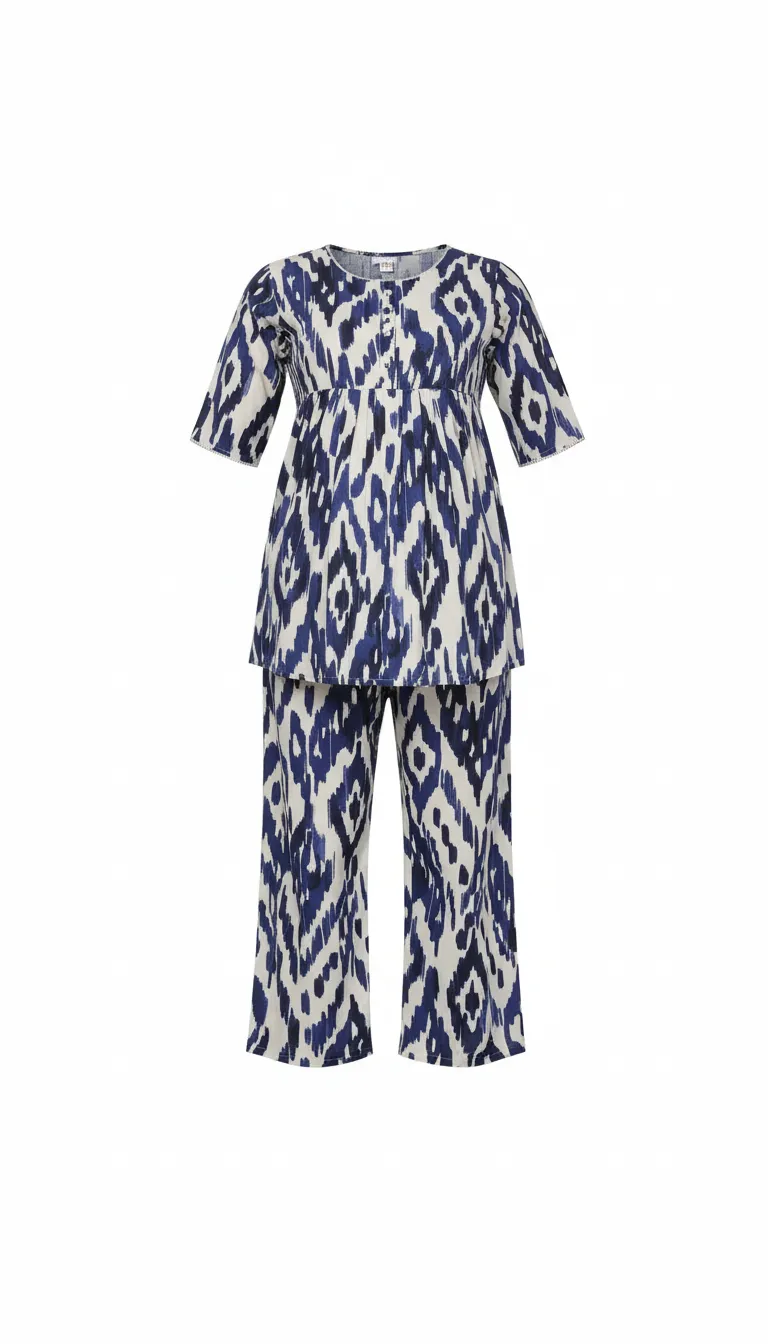 Moms n Moms Rayon Maternity Night Suit view 2