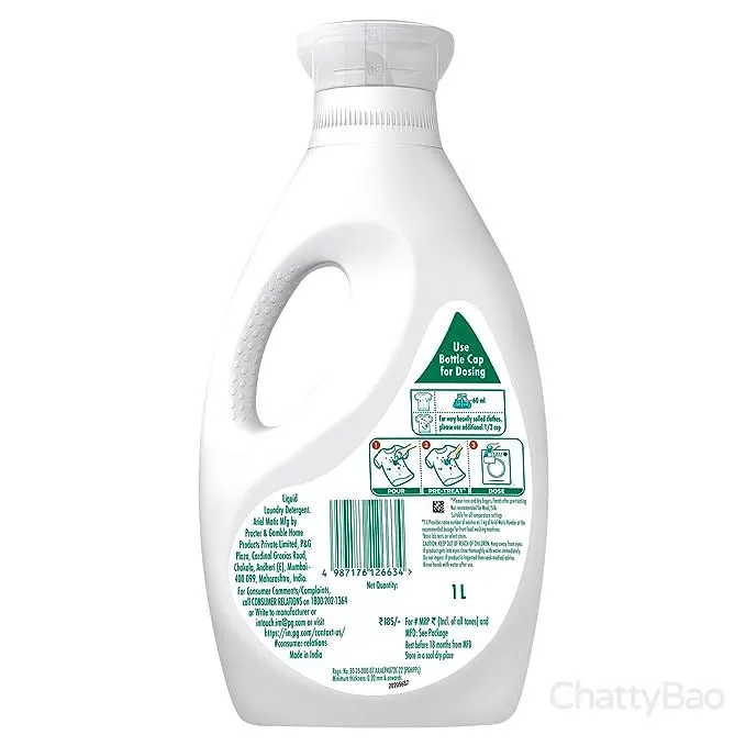 Ariel Matic Liquid Detergent Front Load 1 L view 2