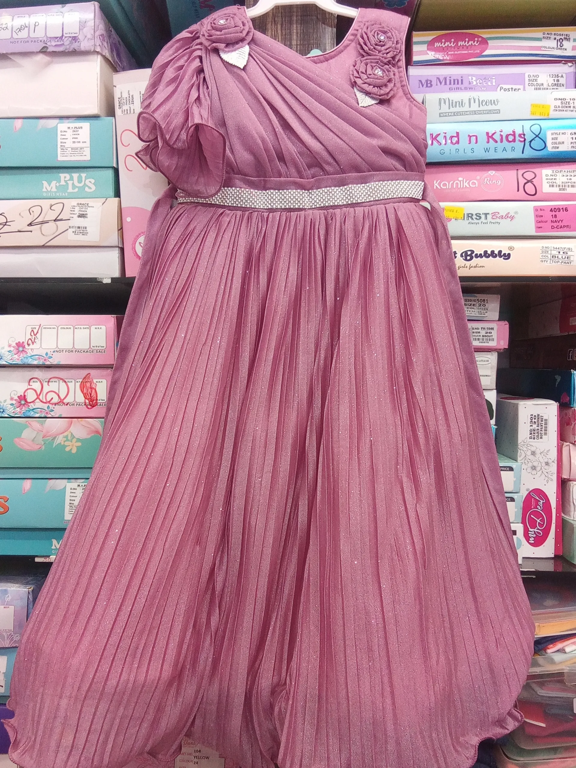 Girls Party Wear Gown Pk view 3
