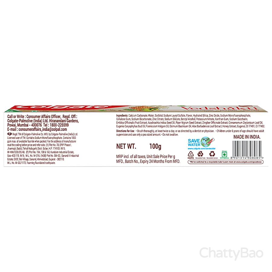 Colgate Vedshakti Toothpaste 100 g view 2