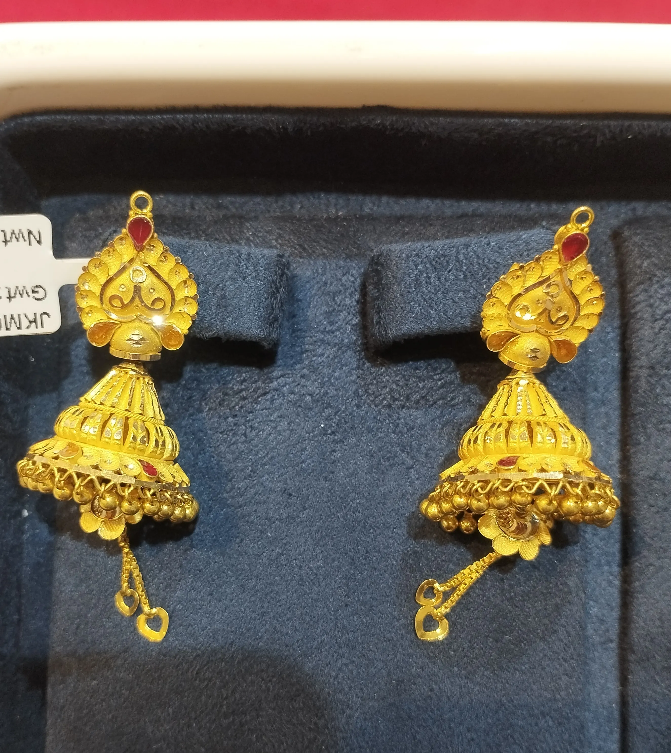 Kundan Gold Earrings view 2