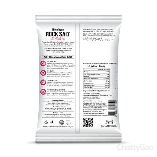 Nature Land Organics Himalayan Pink Rock Salt 500 g view 2