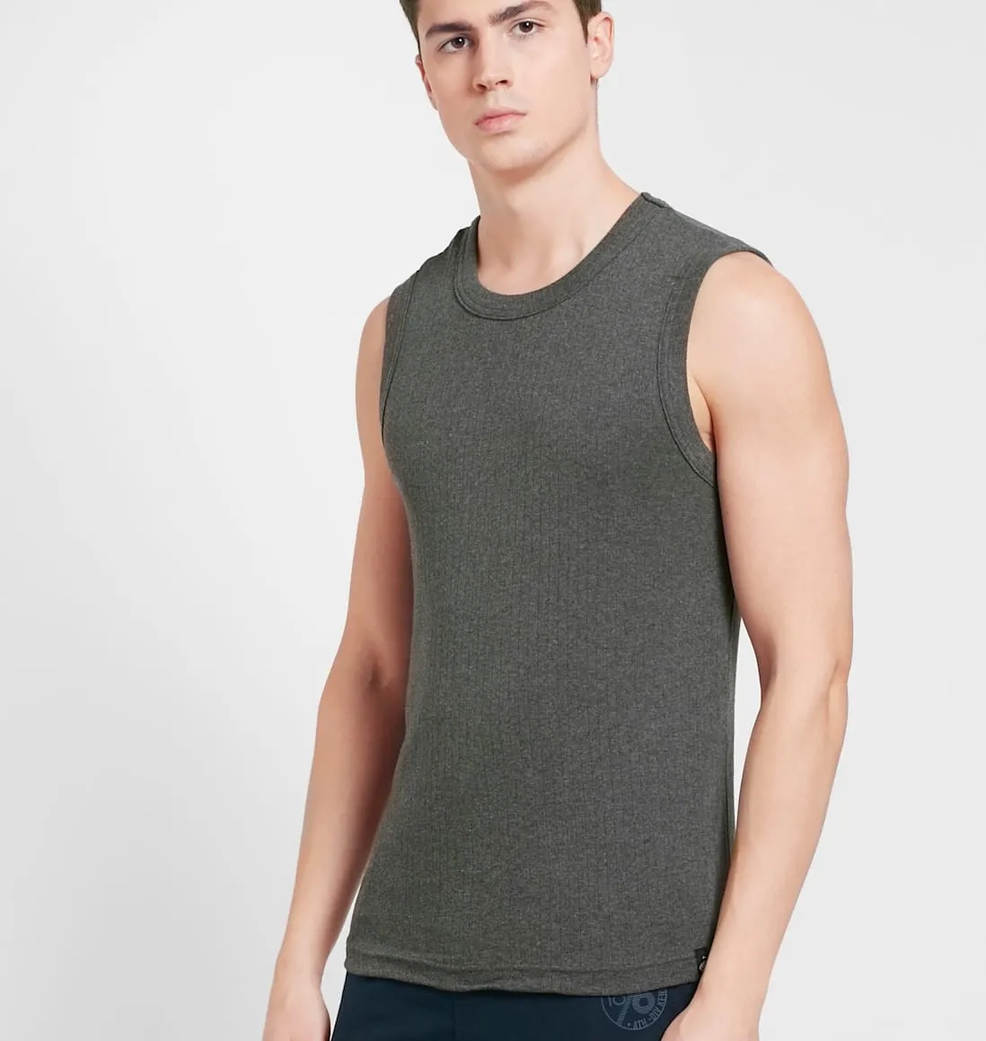 Jockey Muscle Vest Charcoal view 3