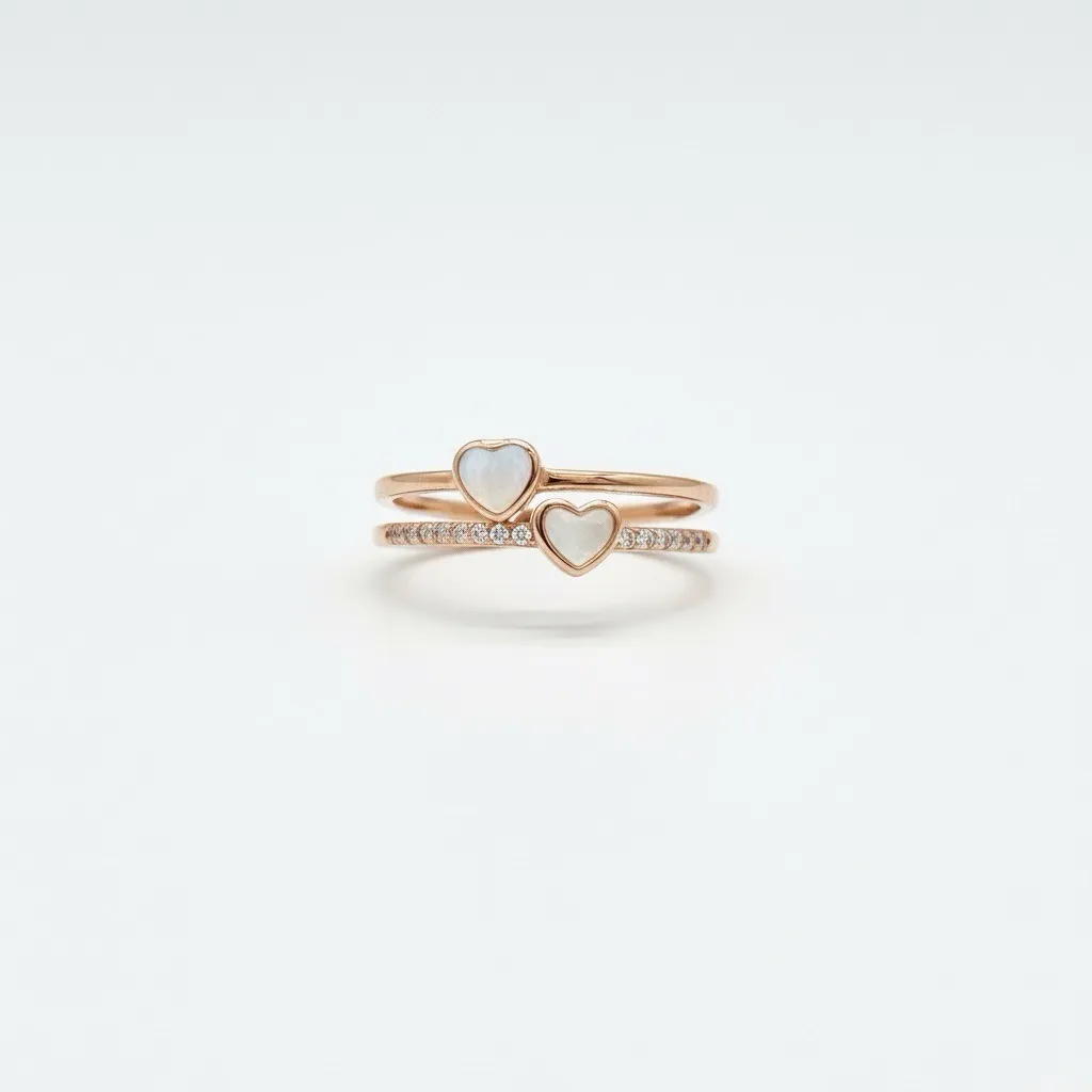 Heart Detail Ring Rose Gold view 2