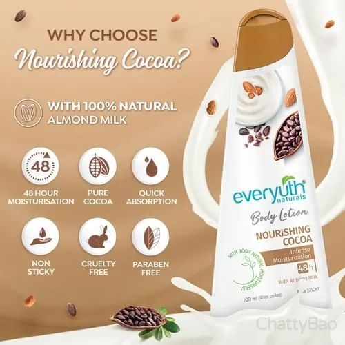 Everyuth Naturals Nourishing Cocoa Body Lotion 100 ml view 3
