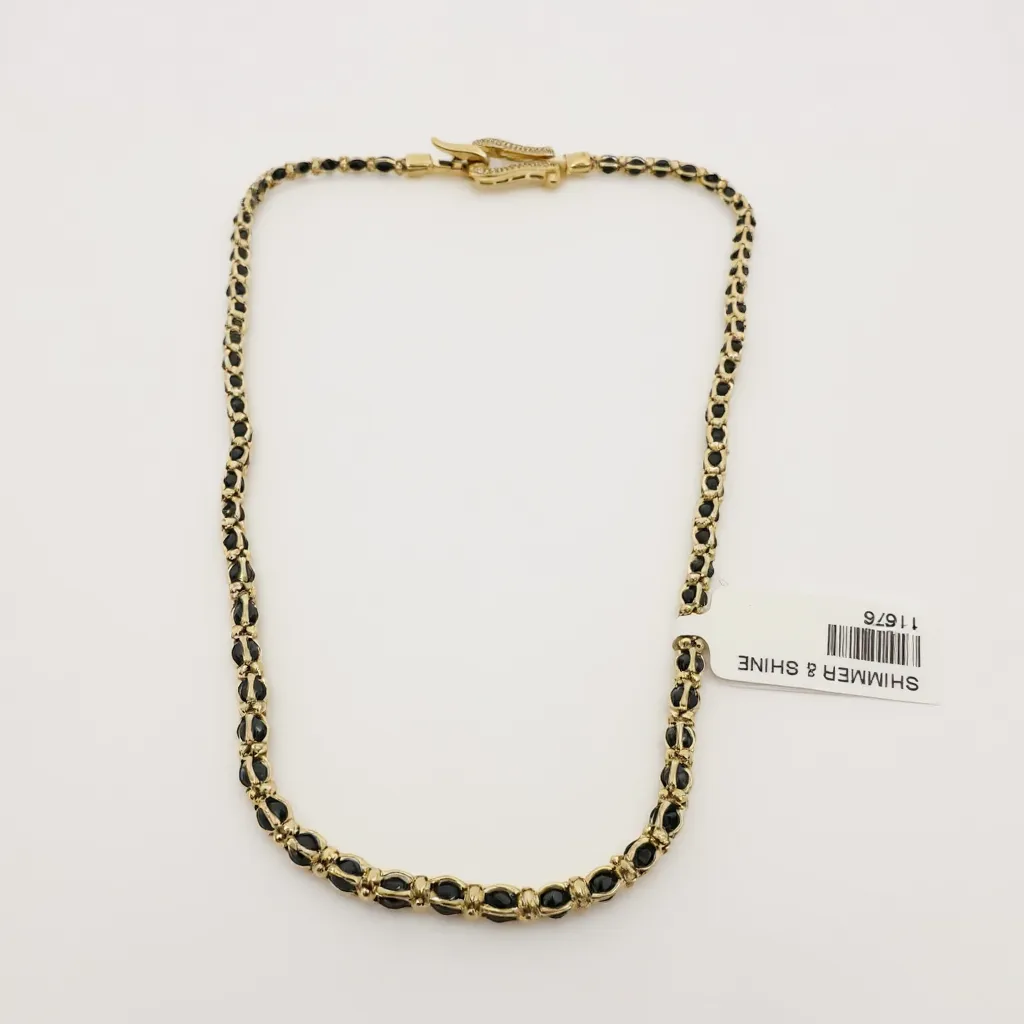 Shimmer & Shine Beaded Gold Necklace view 2