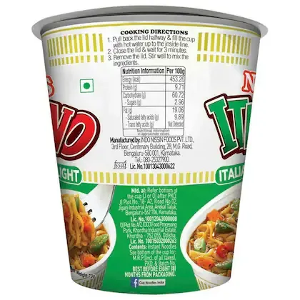 Nissin Italiano Instant Cup Noodles 70 g view 3