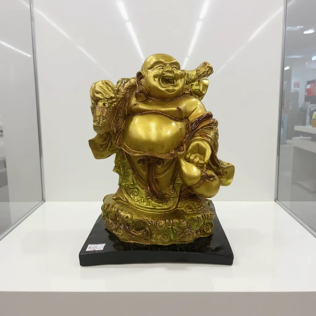 Laughing Buddha Statue view 2