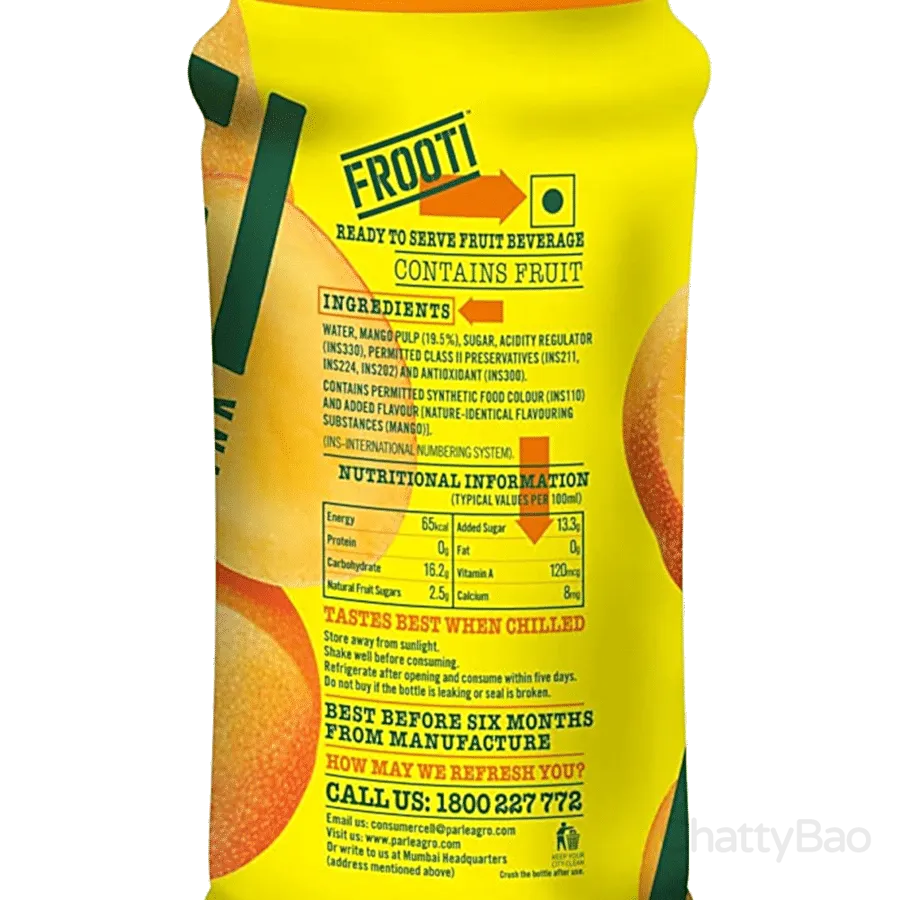 Frooti Mango Drink Bottle 1.8 L view 3