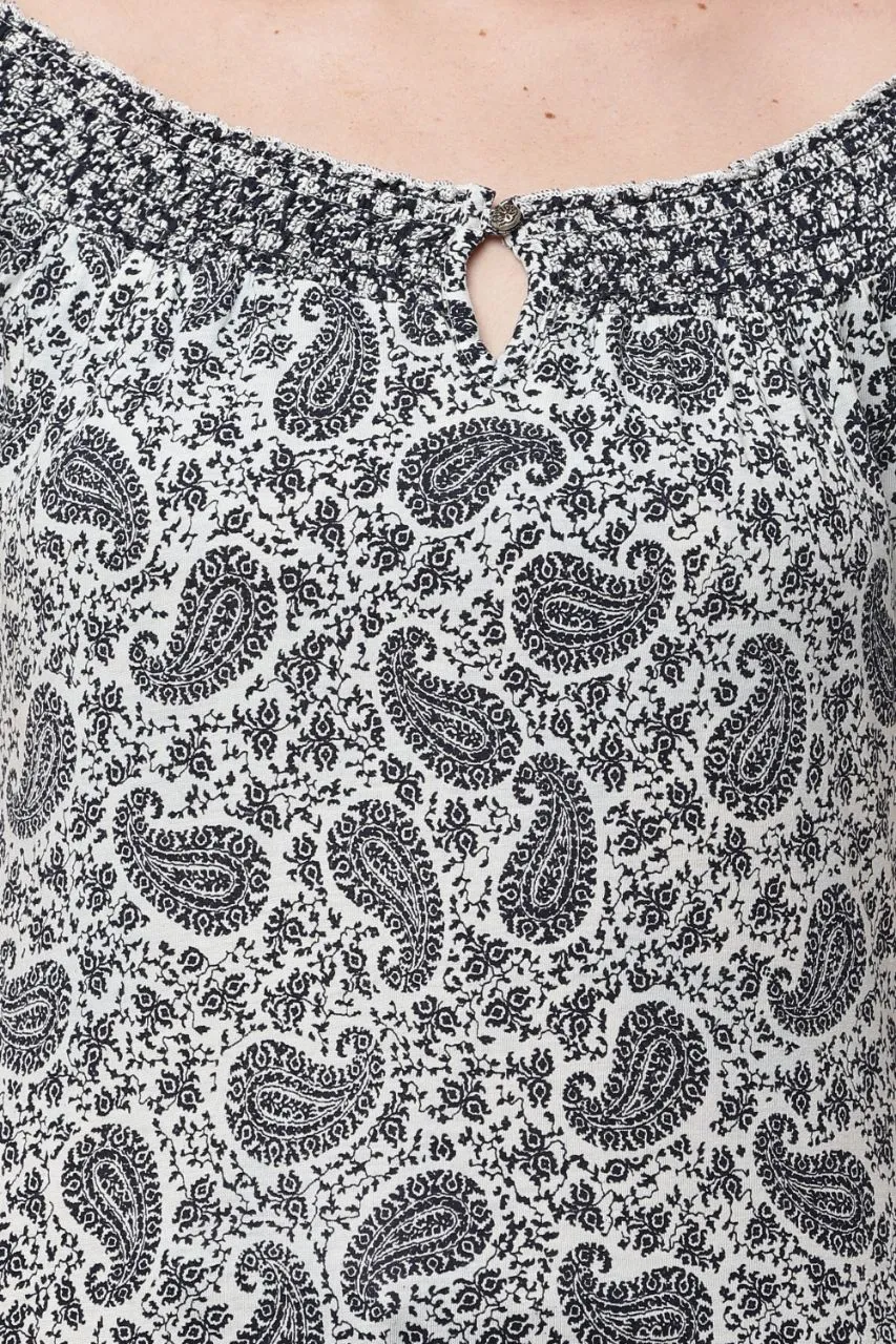 Paisley Print Blouse view 3
