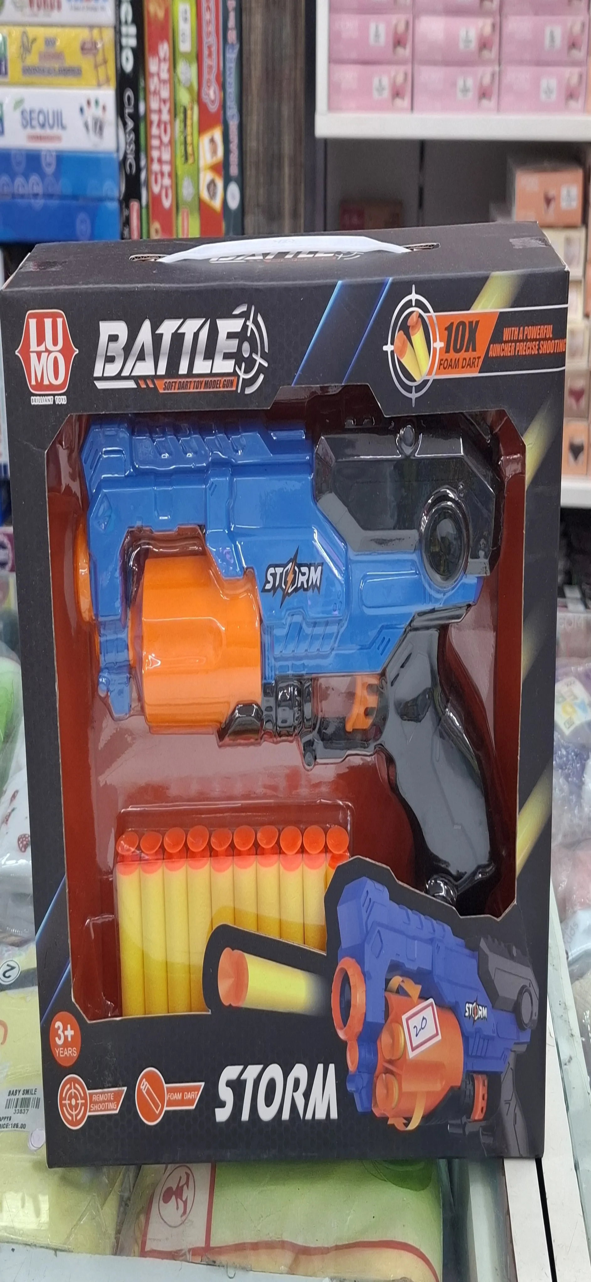 LUMO Battle Storm Soft Dart Toy Model Gun view 2