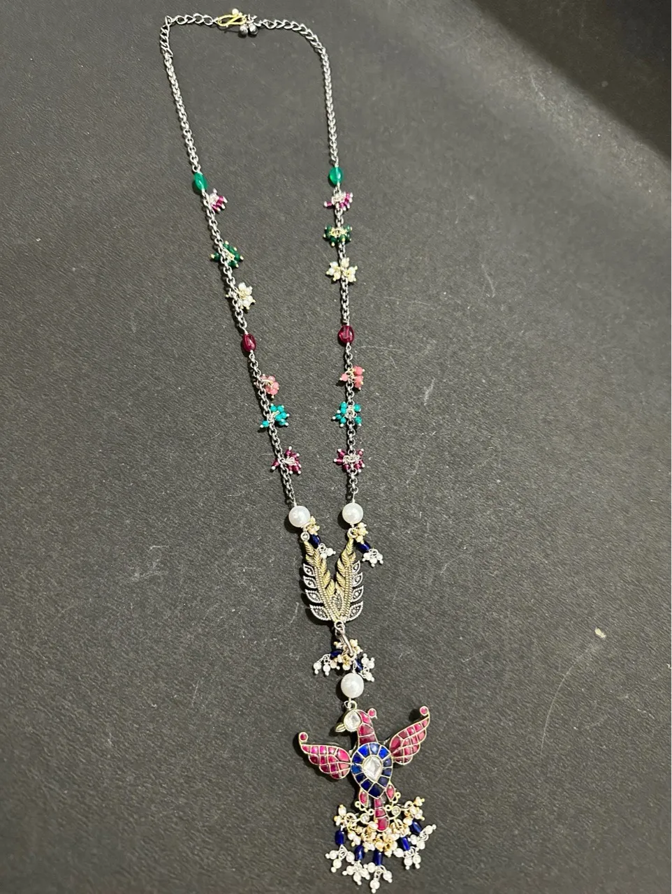 Multicolored Gemstone Necklace view 4