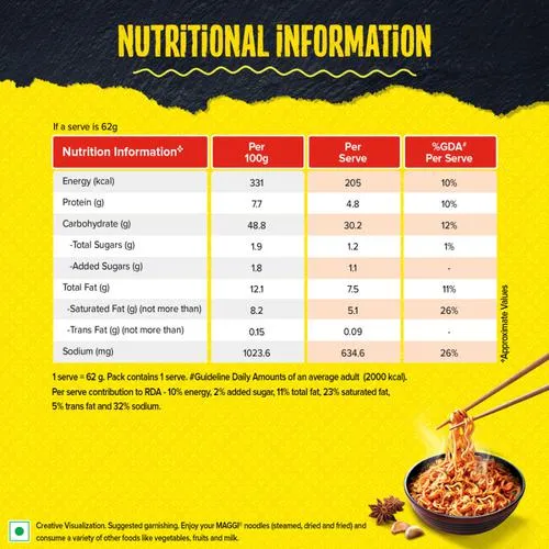 Maggi 2 Minute Spicy Garlic Noodles 62 g view 3