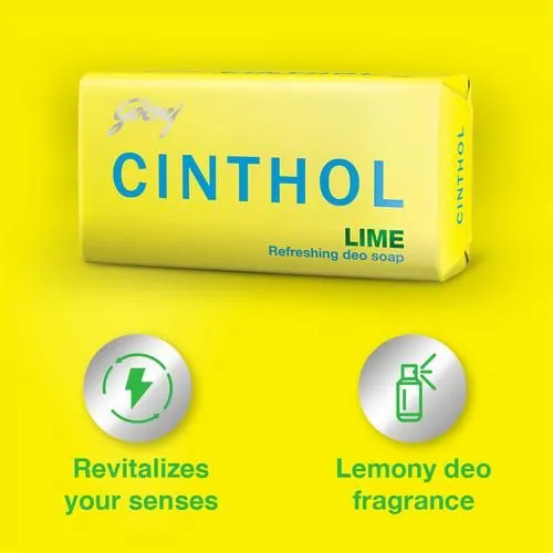 Godrej Cinthol Refreshing Deo Lime Bath Soap (Pack of 4 x 75 g each) view 3