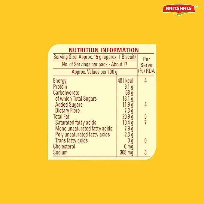 Britannia Nutri Choice Digestive High Fibre Biscuits 280 g view 3