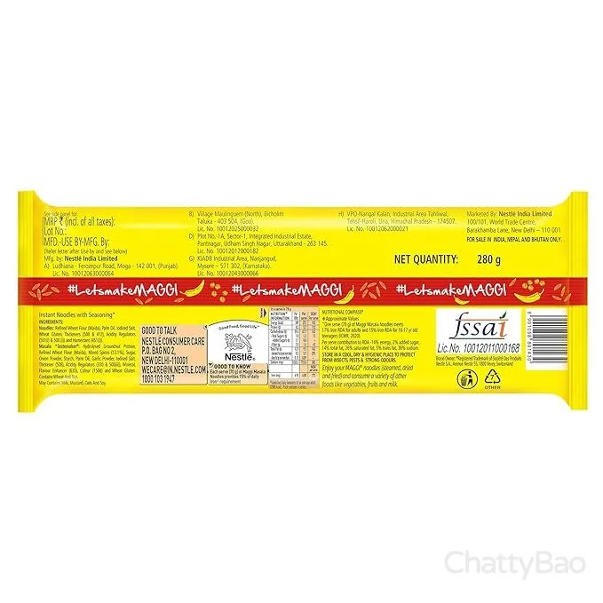 Maggi Masala Noodles 280 g (Pack of 4) view 2