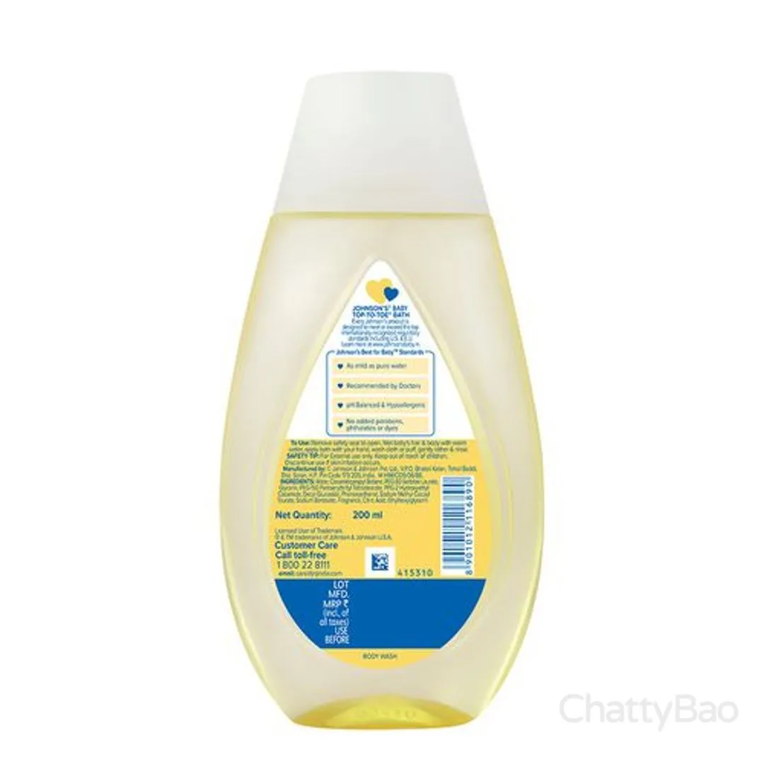 Johnson's Baby Top to Toe Baby Bath 200 ml view 2