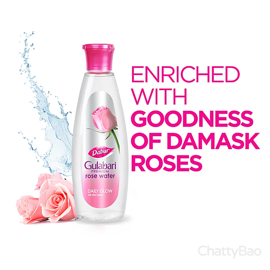 Dabur Gulabari Premium Rose Water - Skin Toner 120 ml view 3