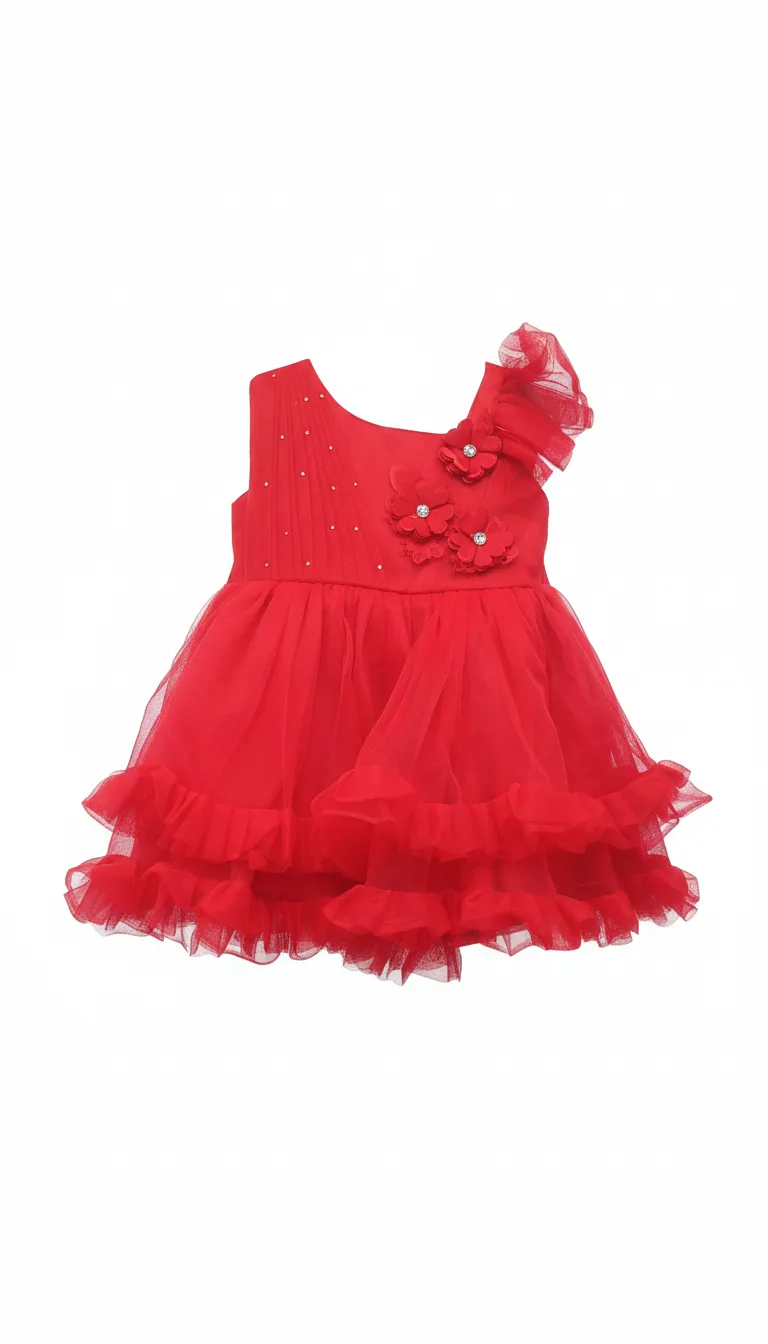 Fancy Frock Red view 2