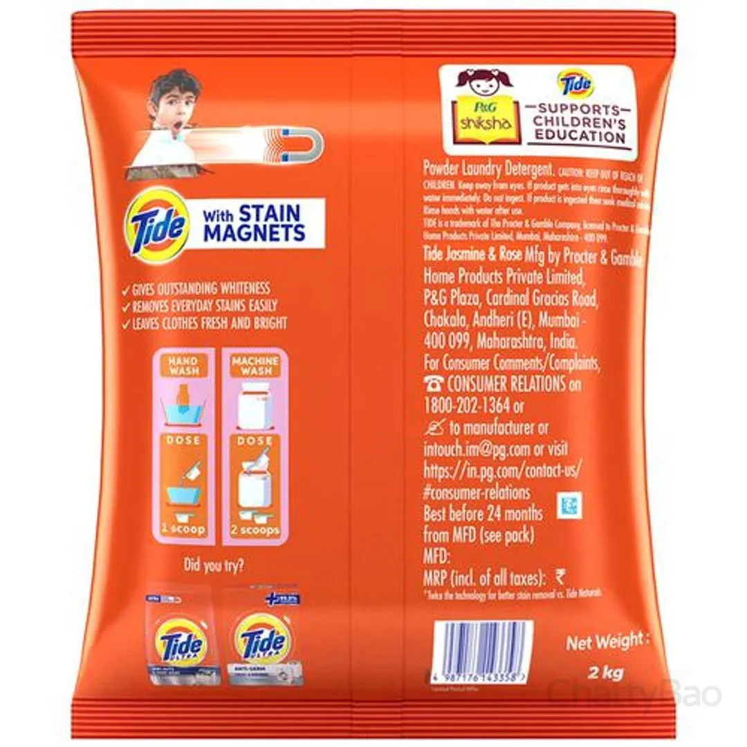 Tide Detergent Washing Powder - Jasmine & Rose 2 Kg view 2