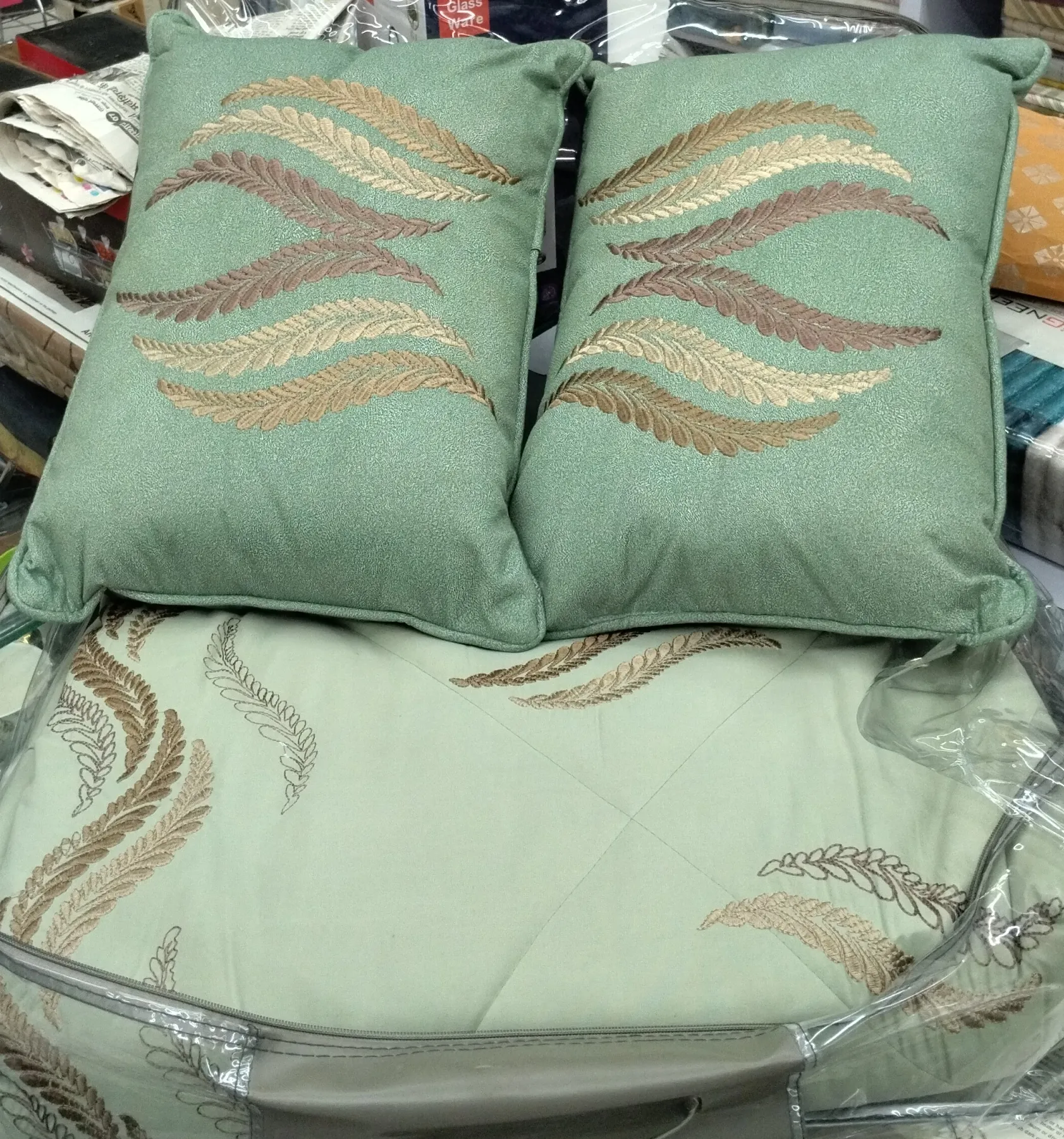 Embroidered Cushion Set view 2