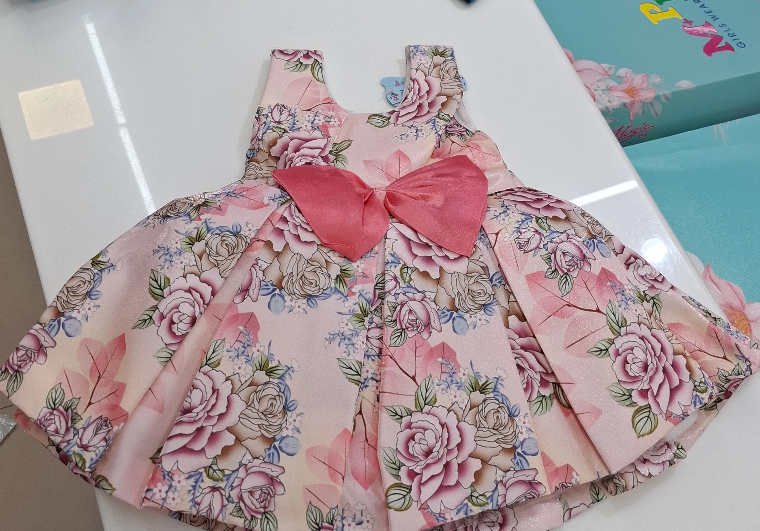 Girls Floral Dress view 3