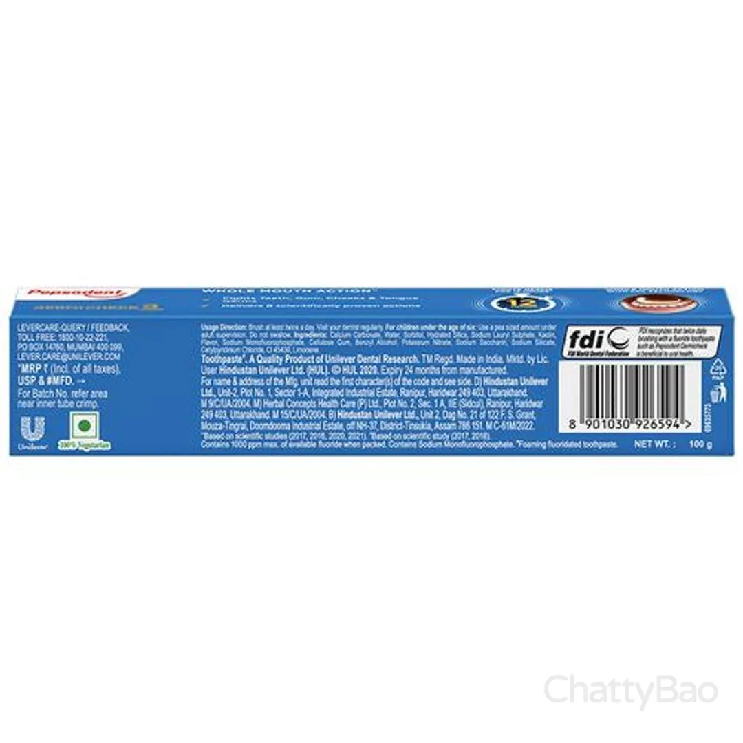 Pepsodent Toothpaste - Germicheck 12h Germ Protection 100 g view 3