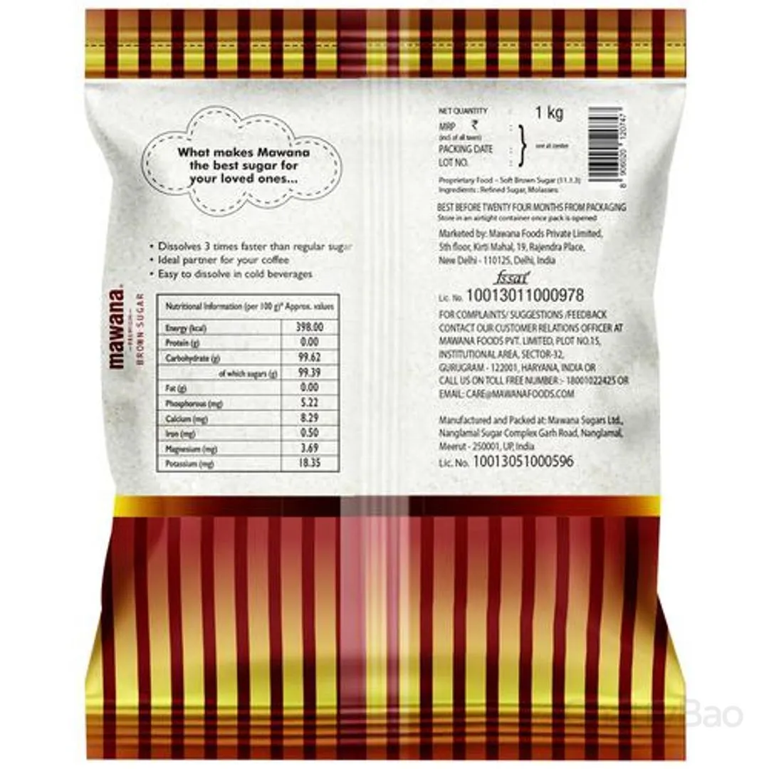 Mawana Brown Sugar 1 Kg view 2