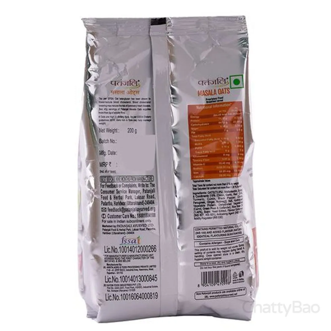 Patanjali Masala Oats 200 g view 2
