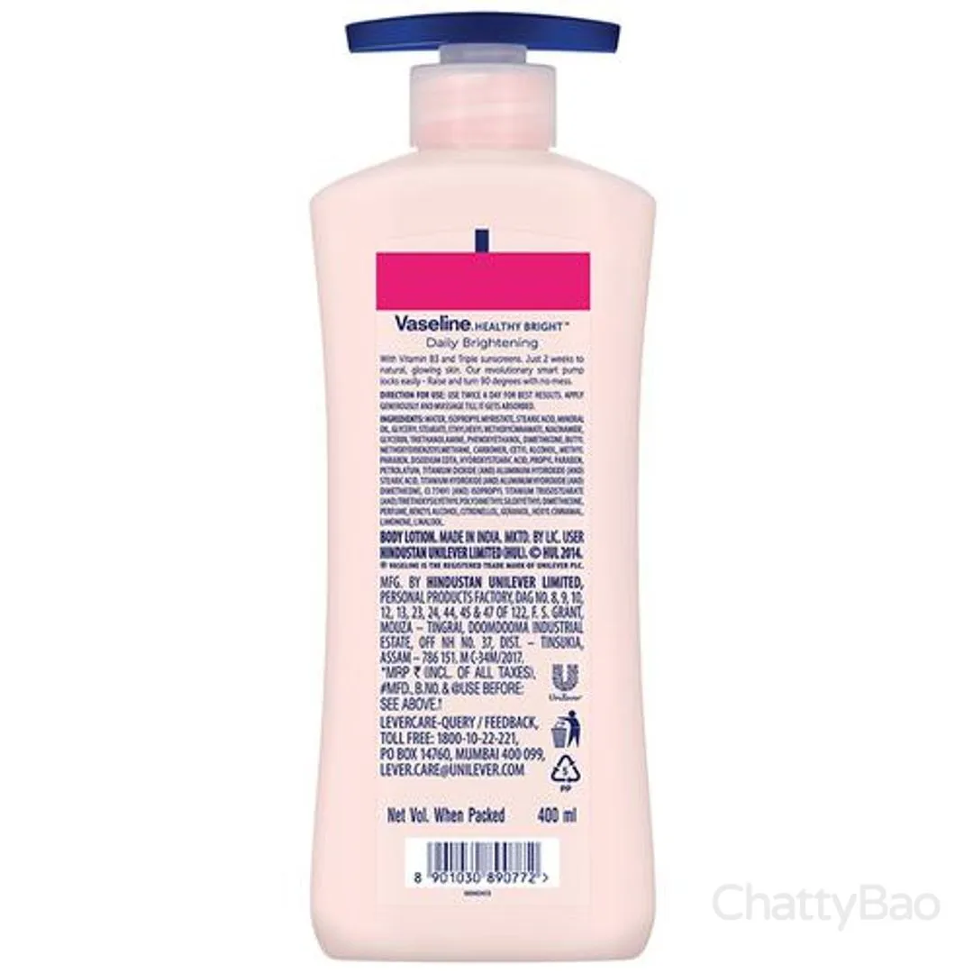 Vaseline Body Lotion - Daily Brightening Even Tone 400 ml view 2
