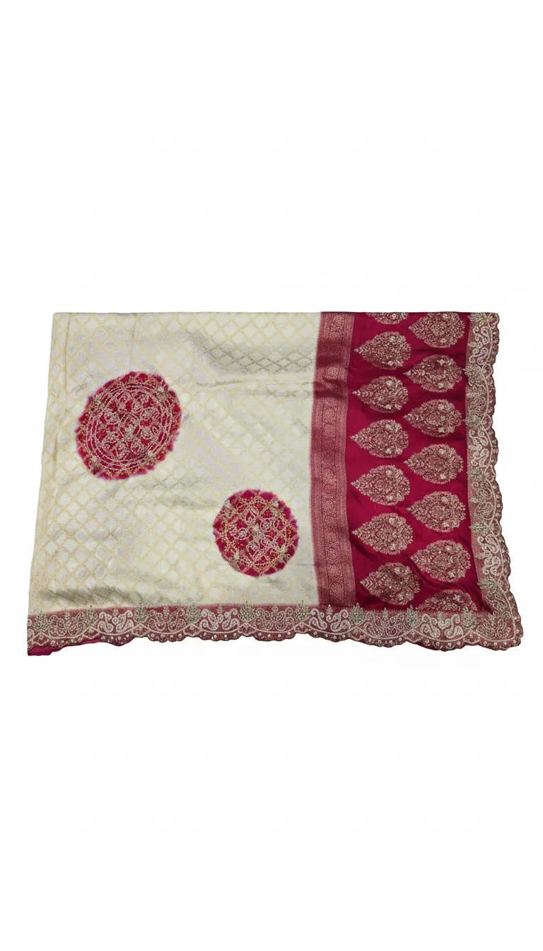 Designer Embroidered Saree view 2
