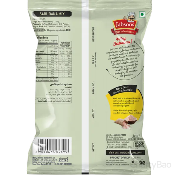 Jabsons Sabudana Mix 180 g view 2