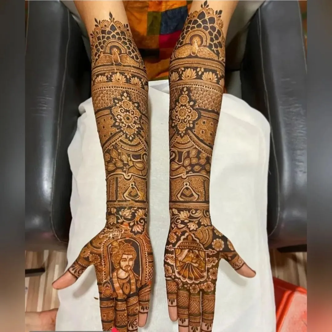 Bride Mehndi Design view 2