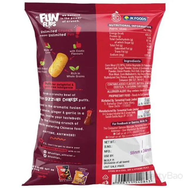 Fun Flips Puffs - Sizzling Chinese 65 g view 2