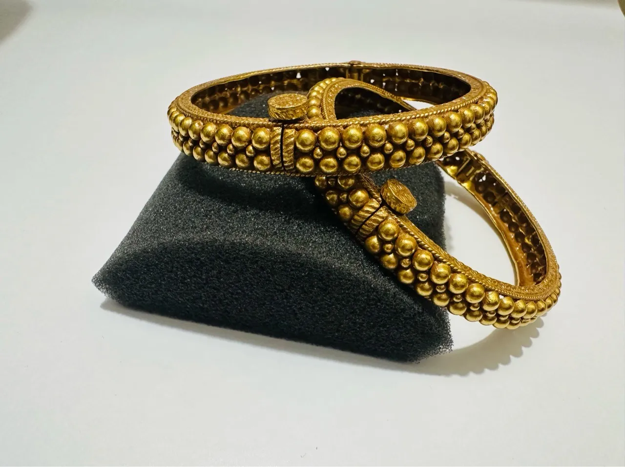 Gold Plated Traditional Kangan view 4
