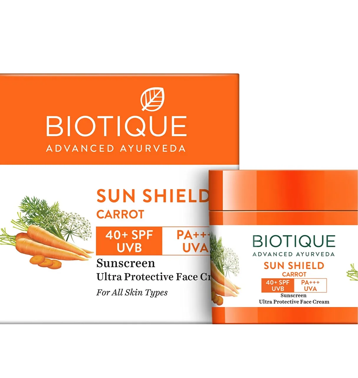 Biotique Sunscreen Spf40 Carrot Gel 100ml view 2