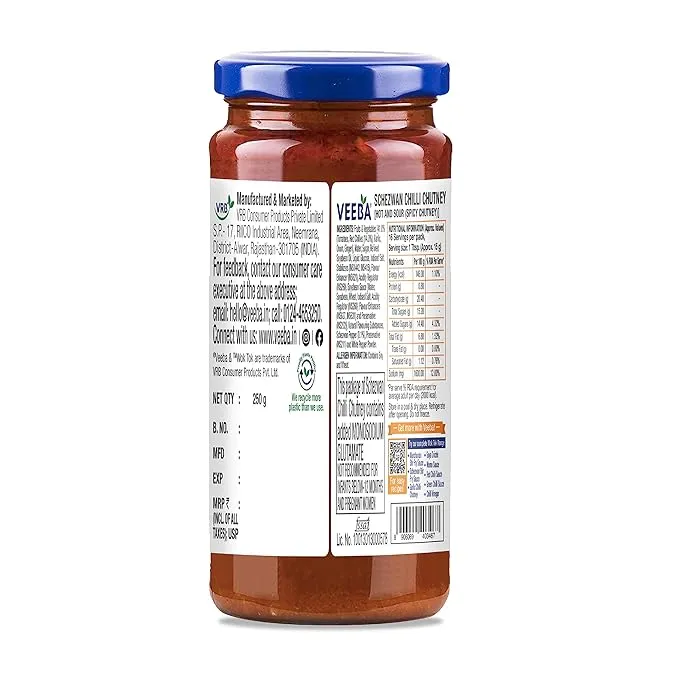 Veeba Schezwan Chilli Chutney 250 g view 2