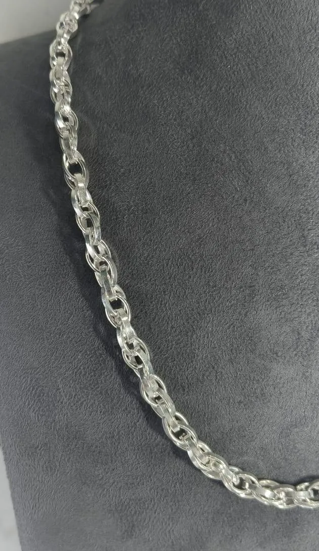 Silver Chain Necklace (AVSC-45) view 2